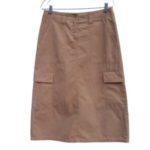 United Colors of Benetton brown cargo skirt sz 44, M (#11)